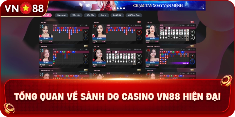 Sảnh DG Casino VN88 Mang Đến Không Gian Live Đẳng Cấp - PLAY429.BUZZ